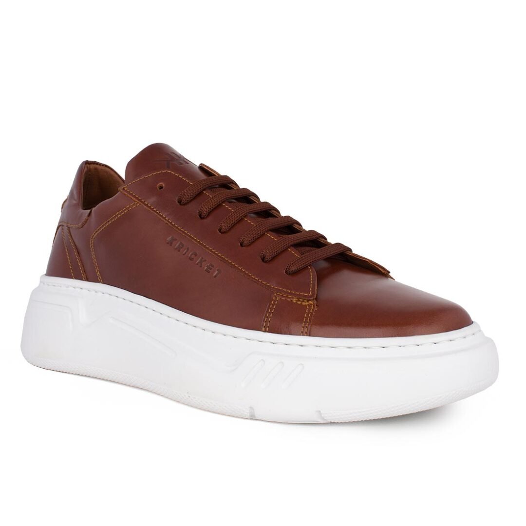 KRICKET ΑΝΔΡΙΚΑ ΔΕΡΜΑΤΙΝΑ EXTRALIGHT SNEAKERS 24X-4050-1 COGNAC - Image 2