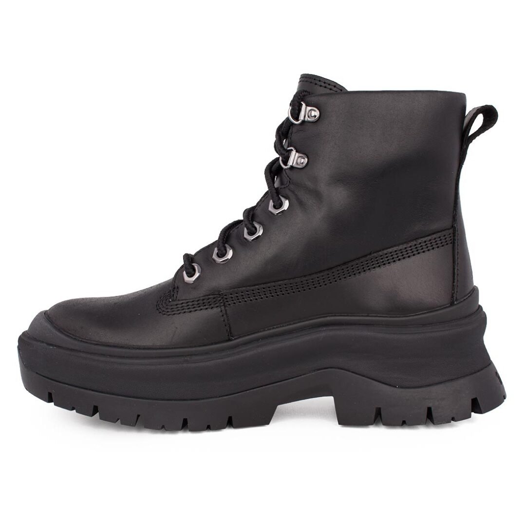 TIMBERLAND ΓΥΝΑΙΚΕΙΑ ΔΕΡΜΑΤΙΝΑ ΜΠΟΤΑΚΙΑ ROXIE LANE MID LACE BOOT 0A295J W02 BLACK FULL GRAIN - Image 3
