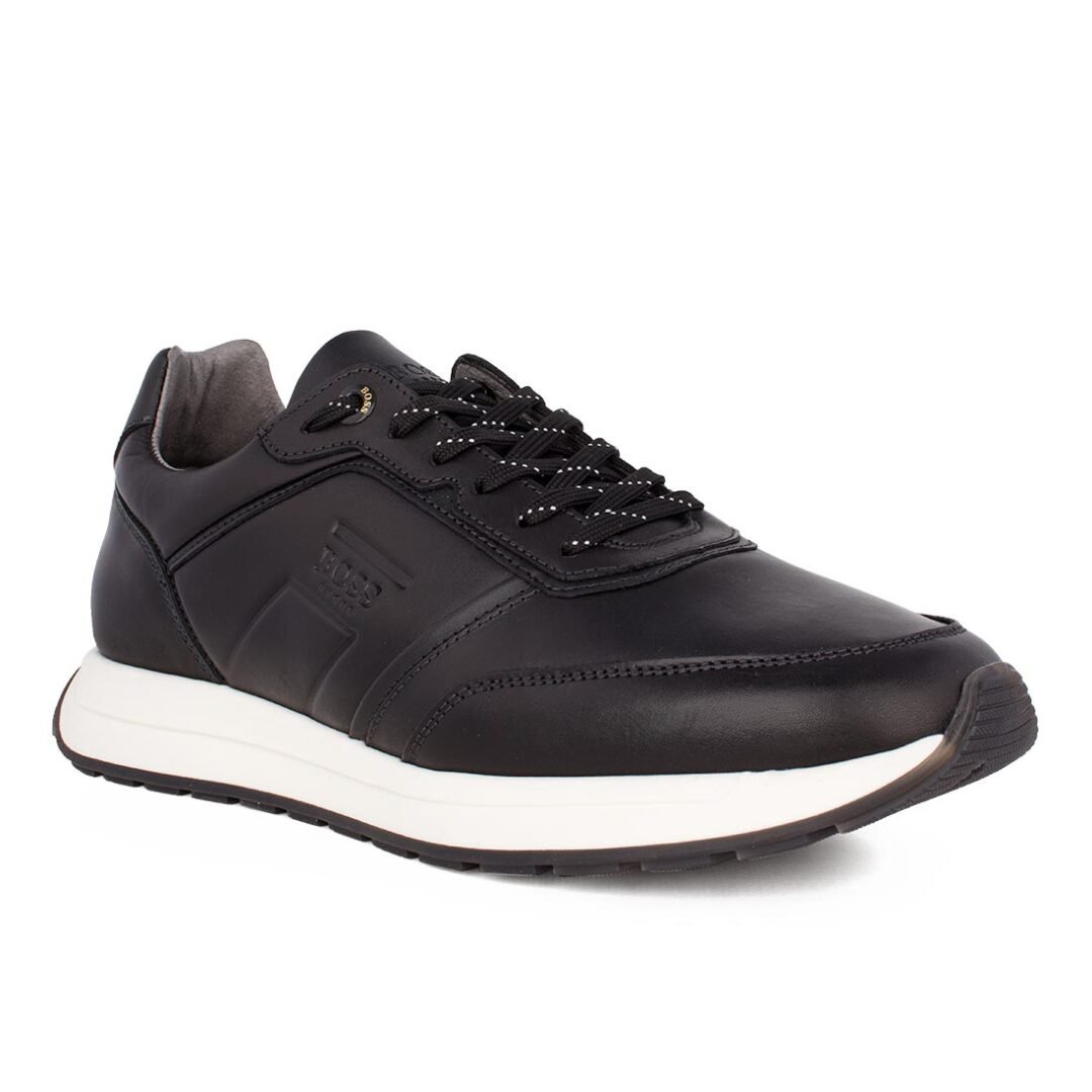 BOSS SHOES ΑΝΔΡΙΚΑ ΔΕΡΜΑΤΙΝΑ SNEAKERS B230/B BLACK TOP - Image 2