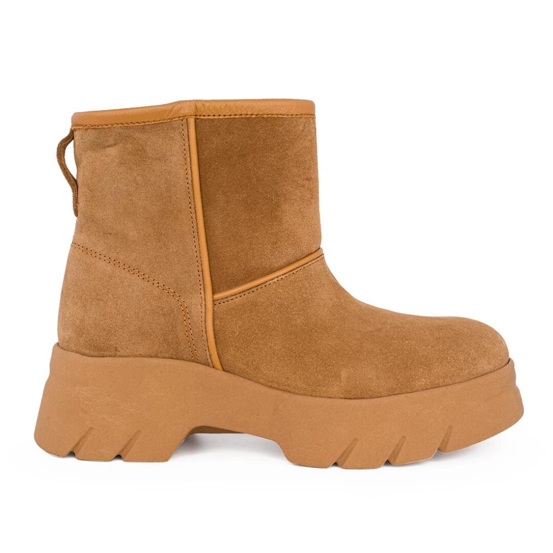 KOMIS & KOMIS ΓΥΝΑΙΚΕΙΑ ΔΕΡΜΑΤΙΝΑ ΜΠΟΤΑΚΙΑ A2502 CAMEL SUEDE