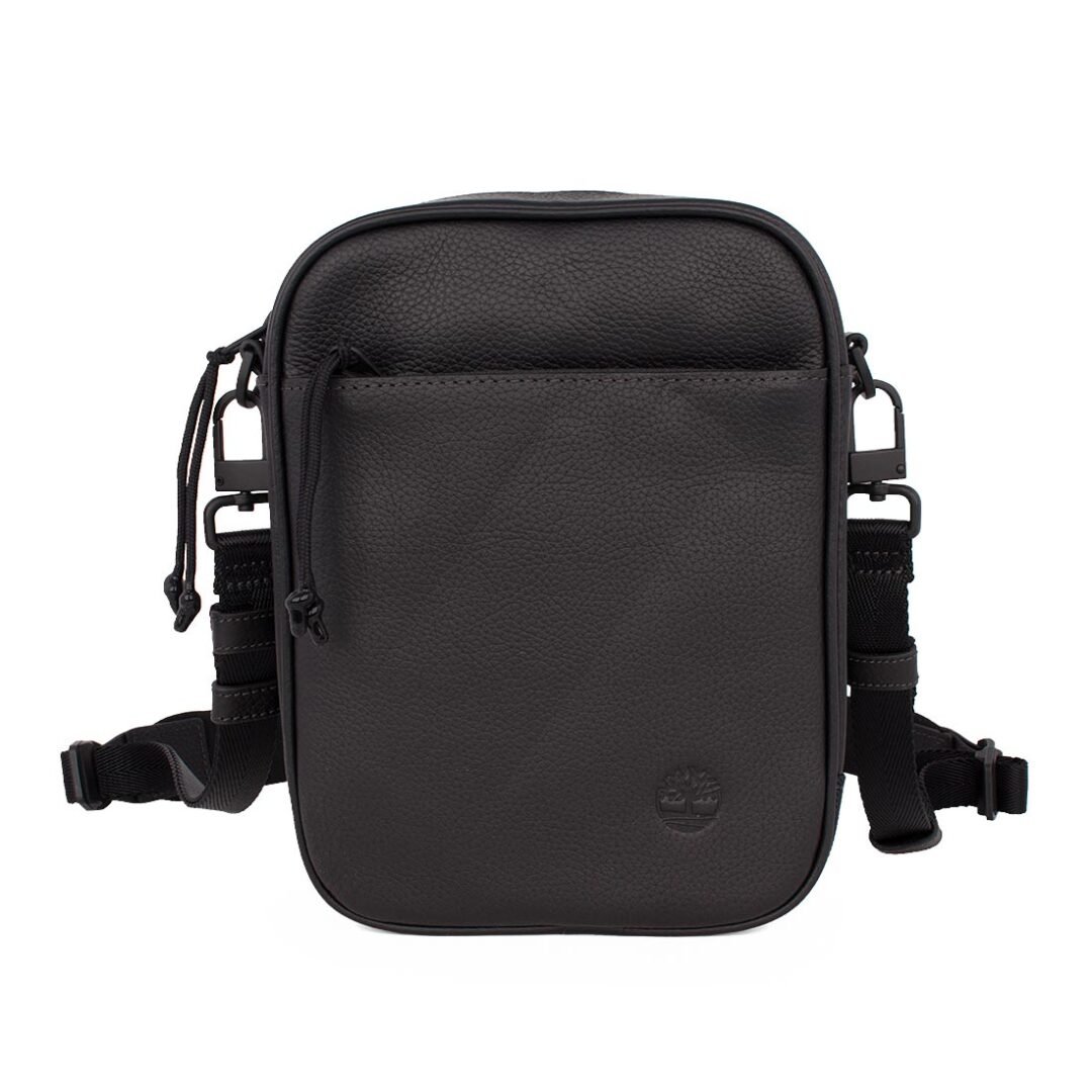 TIMBERLAND ΑΝΔΡΙΚΗ ΔΕΡΜΑΤΙΝΗ ΤΣΑΝΤΑ TUCKERMAN LEATHER CROSS BODY BLACK