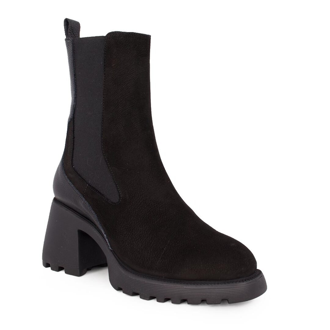 WONDERS ΓΥΝΑΙΚΕΙΑ ΔΕΡΜΑΤΙΝΑ CHELSEA ΜΠΟΤΑΚΙΑ G-6705 BLACK - Image 2