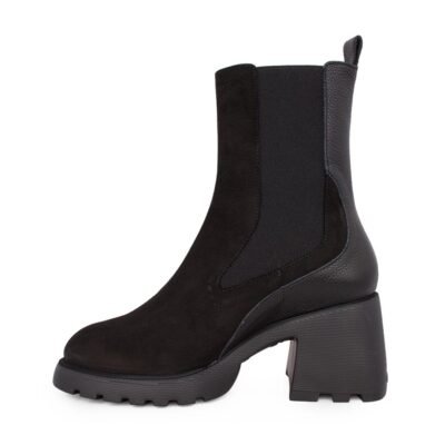 WONDERS ΓΥΝΑΙΚΕΙΑ ΔΕΡΜΑΤΙΝΑ CHELSEA ΜΠΟΤΑΚΙΑ G-6705 BLACK - Image 3