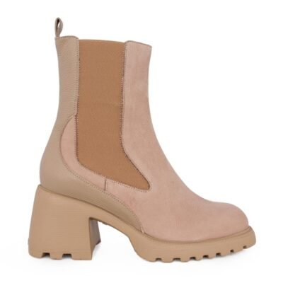 WONDERS ΓΥΝΑΙΚΕΙΑ ΔΕΡΜΑΤΙΝΑ CHELSEA ΜΠΟΤΑΚΙΑ G-6705 TAUPE