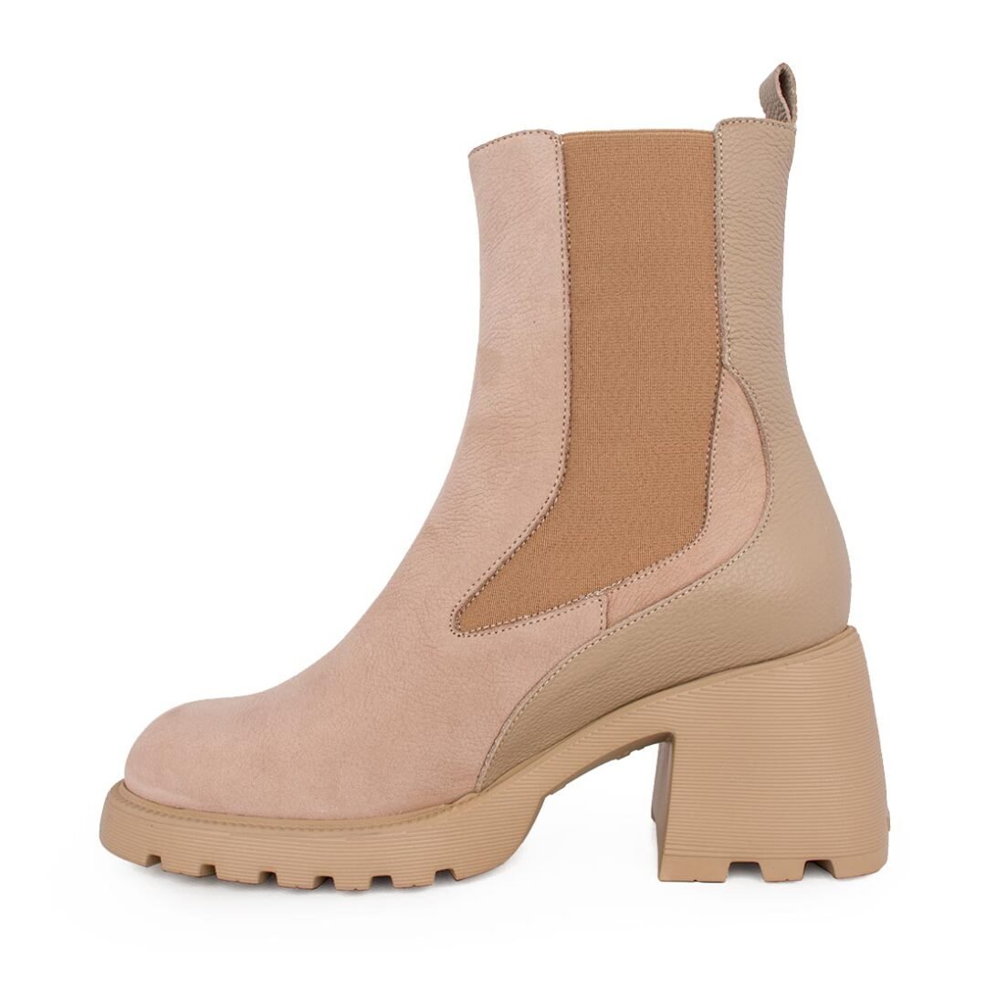 WONDERS ΓΥΝΑΙΚΕΙΑ ΔΕΡΜΑΤΙΝΑ CHELSEA ΜΠΟΤΑΚΙΑ G-6705 TAUPE - Image 3