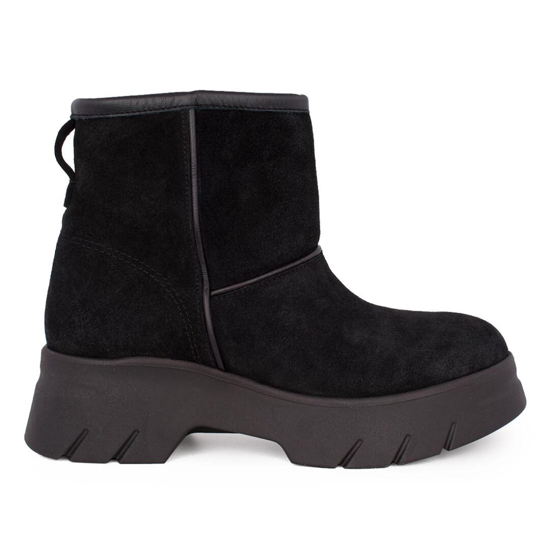 KOMIS & KOMIS ΓΥΝΑΙΚΕΙΑ ΔΕΡΜΑΤΙΝΑ ΜΠΟΤΑΚΙΑ A2502 BLACK SUEDE