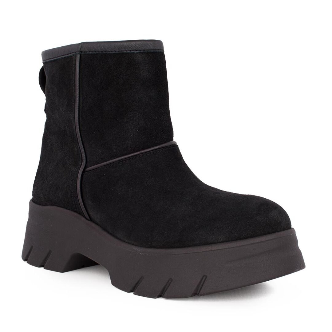 KOMIS & KOMIS ΓΥΝΑΙΚΕΙΑ ΔΕΡΜΑΤΙΝΑ ΜΠΟΤΑΚΙΑ A2502 BLACK SUEDE - Image 2