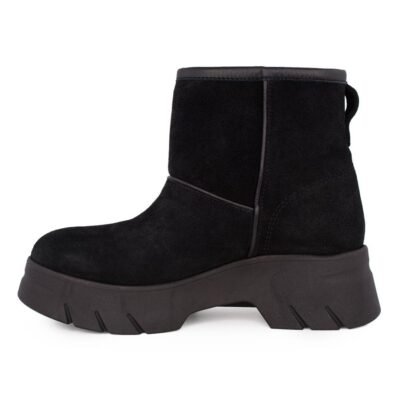 KOMIS & KOMIS ΓΥΝΑΙΚΕΙΑ ΔΕΡΜΑΤΙΝΑ ΜΠΟΤΑΚΙΑ A2502 BLACK SUEDE - Image 3