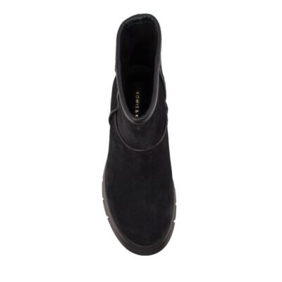 KOMIS & KOMIS ΓΥΝΑΙΚΕΙΑ ΔΕΡΜΑΤΙΝΑ ΜΠΟΤΑΚΙΑ A2502 BLACK SUEDE - Image 5