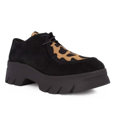 KOMIS & KOMIS ΓΥΝΑΙΚΕΙΑ ΔΕΡΜΑΤΙΝΑ OXFORD A2503 BLACK/GIRAF - Image 2