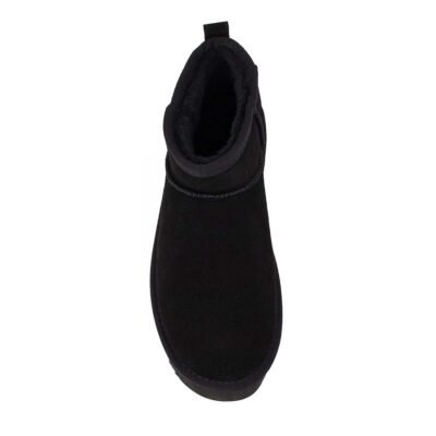 COLORS OF CALIFORNIA ΓΥΝΑΙΚΕΙΑ ΔΕΡΜΑΤΙΝΑ ΧΕΙΜΕΡΙΝΑ ΜΠΟΤΑΚΙΑ YWPLA01 BLACK SUEDE - Image 5