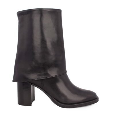 TAMARIS ΓΥΝΑΙΚΕΙΑ ΔΕΡΜΑΤΙΝΑ ΜΠΟΤΑΚΙΑ ΜΕ ΤΑΚΟΥΝΙ 1-25055-43 001 BLACK