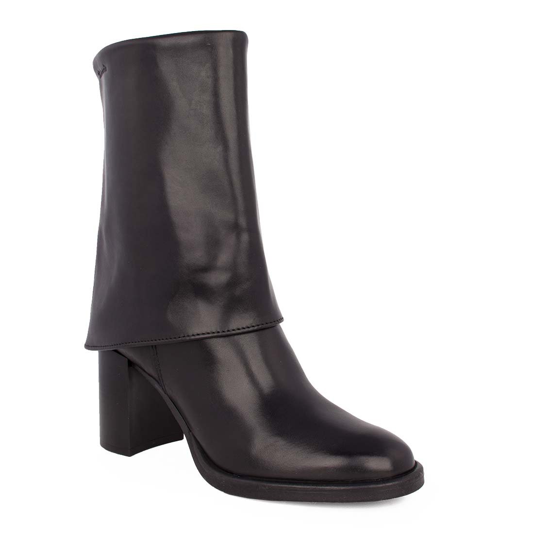 TAMARIS ΓΥΝΑΙΚΕΙΑ ΔΕΡΜΑΤΙΝΑ ΜΠΟΤΑΚΙΑ ΜΕ ΤΑΚΟΥΝΙ 1-25055-43 001 BLACK - Image 2