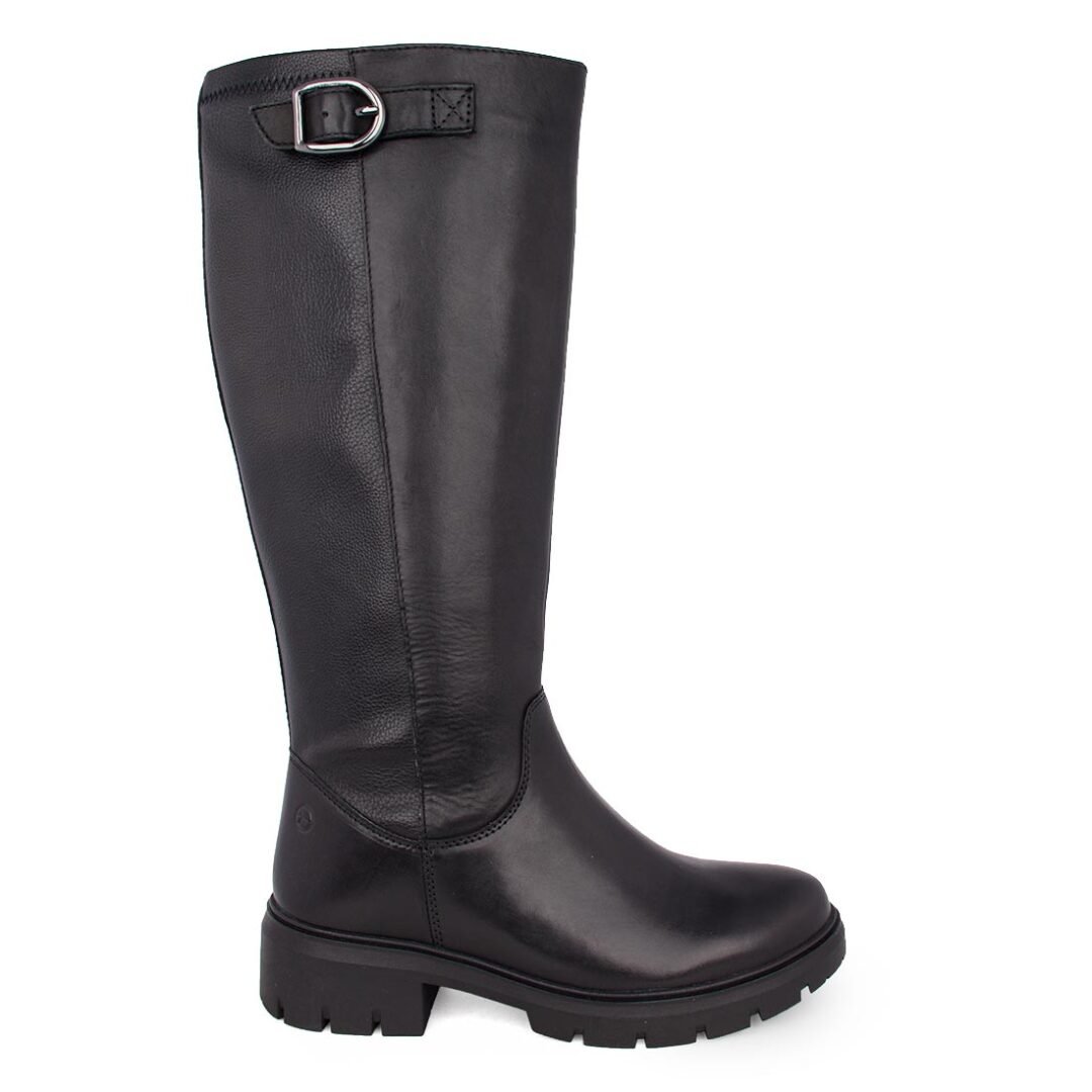 TAMARIS COMFORT ΓΥΝΑΙΚΕΙΕΣ ΔΕΡΜΑΤΙΝΕΣ ΜΠΟΤΕΣ 8-85601-43 001 BLACK