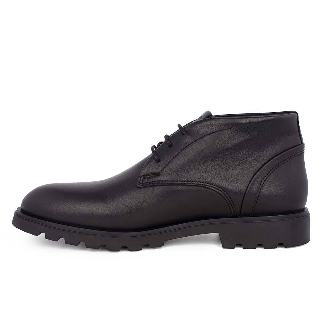 BOSS SHOES ΑΝΔΡΙΚΑ ΔΕΡΜΑΤΙΝΑ ΔΕΤΑ ΜΠΟΤΑΚΙΑ A7632 BLACK CAPE - Image 3