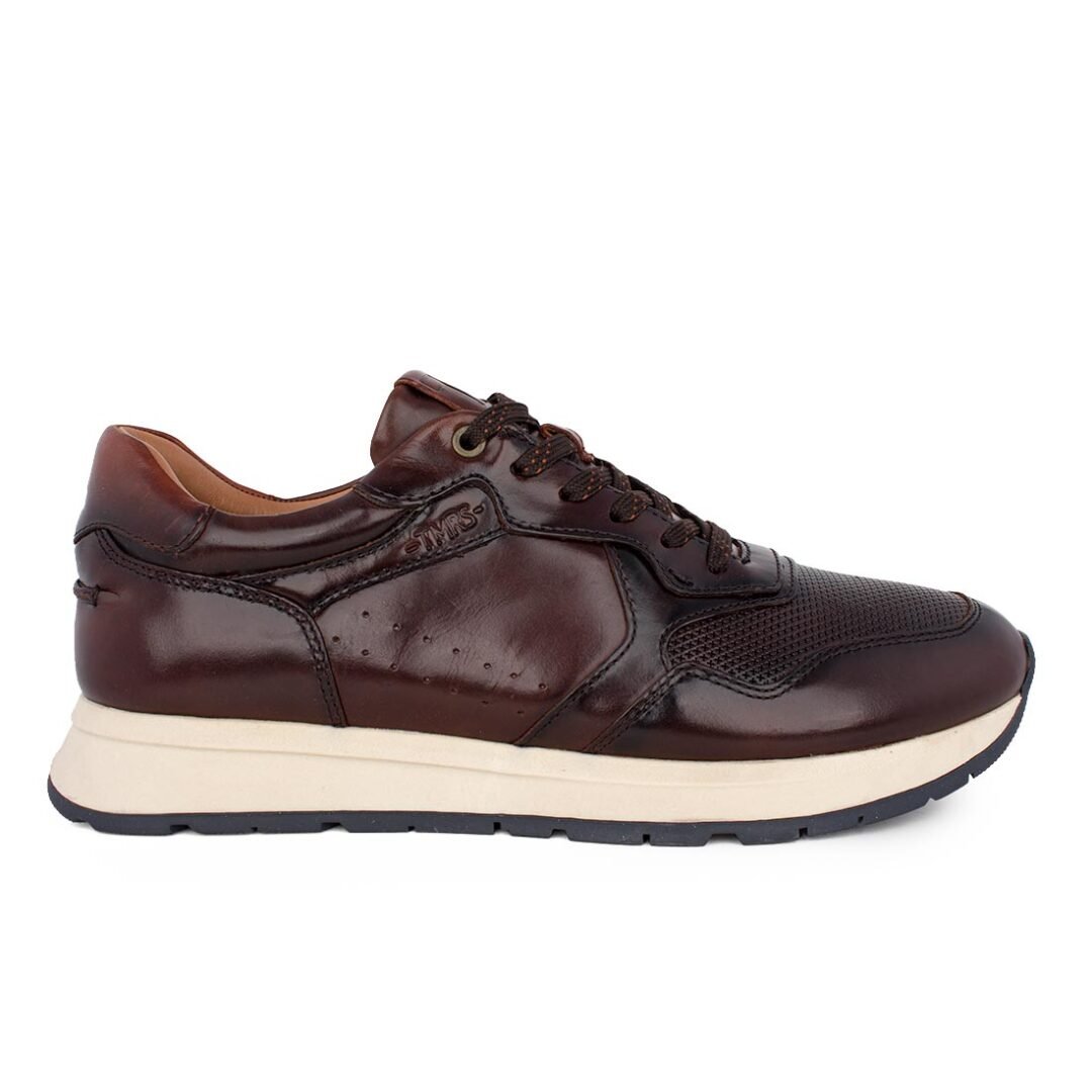TAMARIS MEN ΑΝΔΡΙΚΑ ΔΕΡΜΑΤΙΝΑ COMFORT SNEAKERS 1-13602-42 326 DARK BROWN