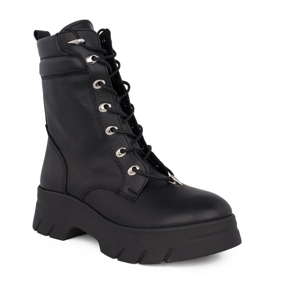 KOMIS & KOMIS ΓΥΝΑΙΚΕΙΑ ΔΕΡΜΑΤΙΝΑ ΑΡΒΥΛΑΚΙΑ A2509 BLACK - Image 2