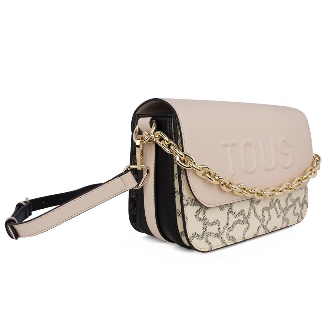 TOUS ΓΥΝΑΙΚΕΙΑ ΤΣΑΝΤΑ ΩΜΟΥ BANDOLERA MEDIUM CHAIN KAOS ICON BLACK/BEIGE - Image 2