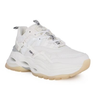 BUFFALO ΓΥΝΑΙΚΕΙΑ SNEAKERS TRIPLET HOLLOW WHITE VEGAN NAPPA - Image 2