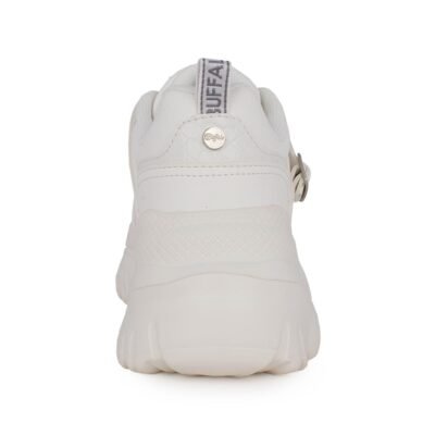 BUFFALO ΓΥΝΑΙΚΕΙΑ SNEAKERS BLISS GLAM WHITE/SILVER VEGAN NAPPA - Image 4
