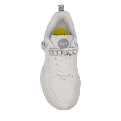 BUFFALO ΓΥΝΑΙΚΕΙΑ SNEAKERS BLISS GLAM WHITE/SILVER VEGAN NAPPA - Image 6