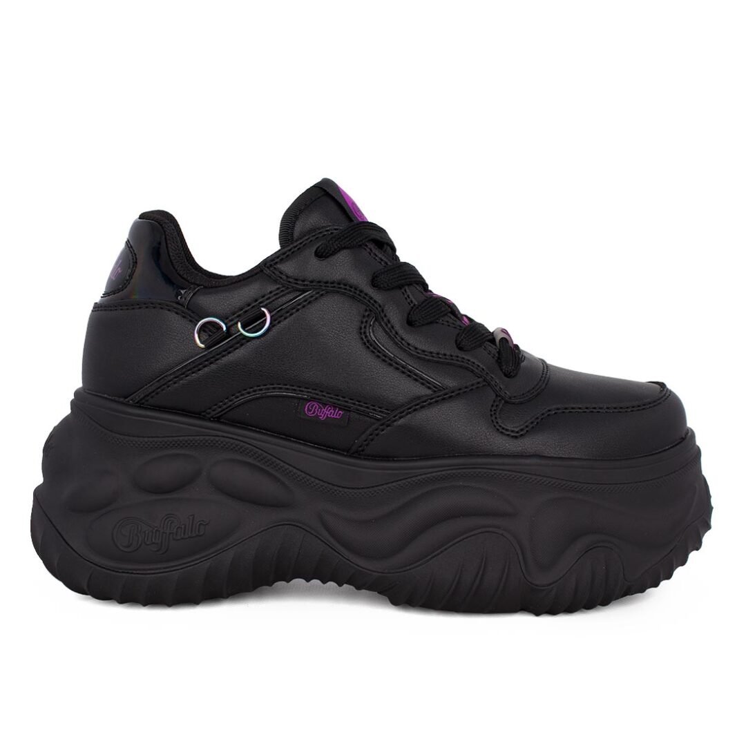 BUFFALO ΓΥΝΑΙΚΕΙΑ SNEAKERS BLADER ONE MULTI BLACK VEGAN NAPPA