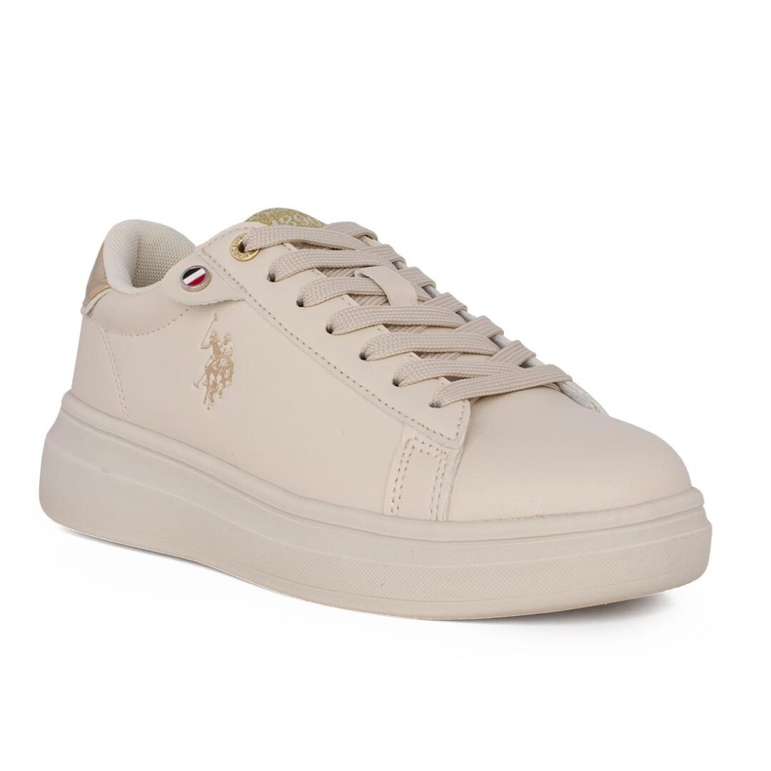 US POLO ΓΥΝΑΙΚΕΙΑ SNEAKERS CODY011 BEIGE - Image 2
