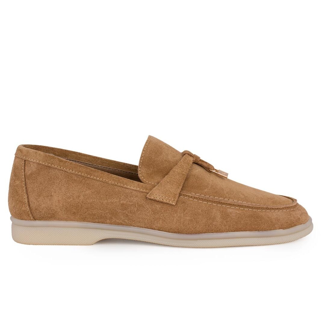 KOMIS & KOMIS ΓΥΝΑΙΚΕΙΑ ΔΕΡΜΑΤΙΝΑ LOAFERS C500 TOBACCO SUEDE