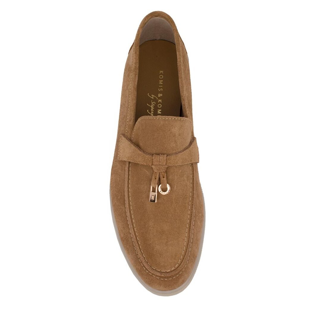 KOMIS & KOMIS ΓΥΝΑΙΚΕΙΑ ΔΕΡΜΑΤΙΝΑ LOAFERS C500 TOBACCO SUEDE - Image 5