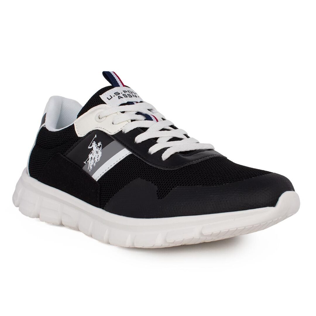 US POLO ΑΝΔΡΙΚΑ ΥΦΑΣΜΑΤΙΝΑ SNEAKERS GARY001B BLACK - Image 2