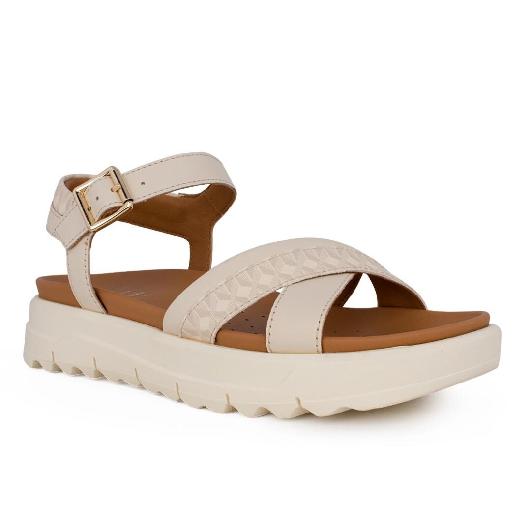 GEOX ΓΥΝΑΙΚΕΙΑ ΔΕΡΜΑΤΙΝΑ COMFORT ΠΕΔΙΛΑ D XAND 2.1S B PAPYRUS - Image 2