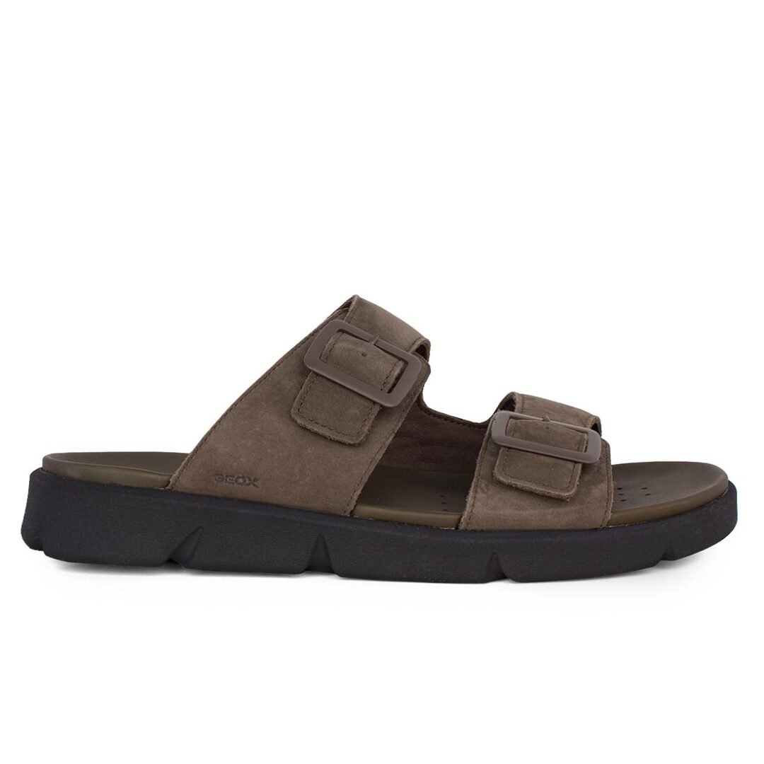 GEOX ΑΝΔΡΙΚΑ ΔΕΡΜΑΤΙΝΑ ΣΑΝΔΑΛΙΑ U XAND 2S A MILITARY