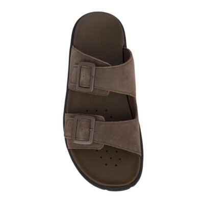 GEOX ΑΝΔΡΙΚΑ ΔΕΡΜΑΤΙΝΑ ΣΑΝΔΑΛΙΑ U XAND 2S A MILITARY - Image 5