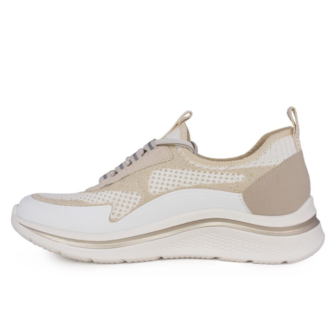 TAMARIS COMFORT ΓΥΝΑΙΚΕΙΑ ΥΦΑΣΜΑΤΙΝΑ SNEAKERS 8-83727-44 400 BEIGE - Image 4