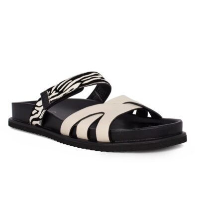 NEWD ΓΥΝΑΙΚΕΙΕΣ ΔΕΡΜΑΤΙΝΕΣ FLAT ΠΑΝΤΟΦΛΕΣ 1-27417-44 430 IVORY COMB - Image 2