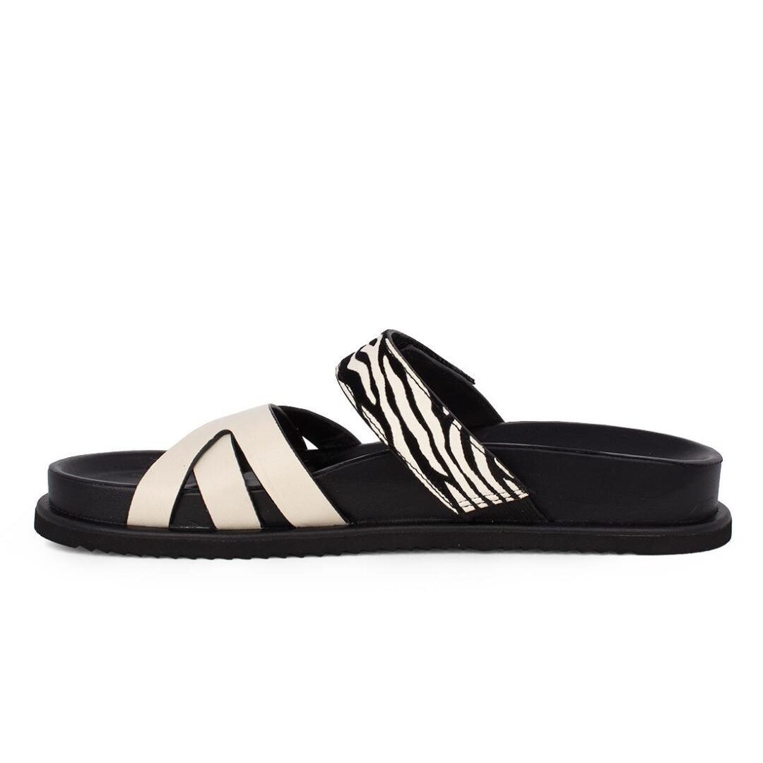 NEWD ΓΥΝΑΙΚΕΙΕΣ ΔΕΡΜΑΤΙΝΕΣ FLAT ΠΑΝΤΟΦΛΕΣ 1-27417-44 430 IVORY COMB - Image 3