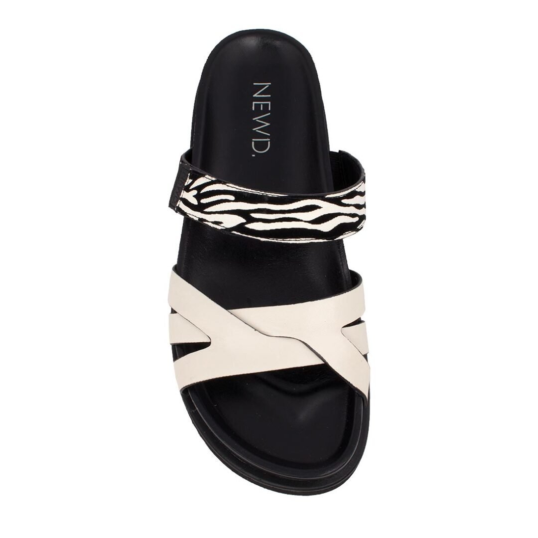 NEWD ΓΥΝΑΙΚΕΙΕΣ ΔΕΡΜΑΤΙΝΕΣ FLAT ΠΑΝΤΟΦΛΕΣ 1-27417-44 430 IVORY COMB - Image 5