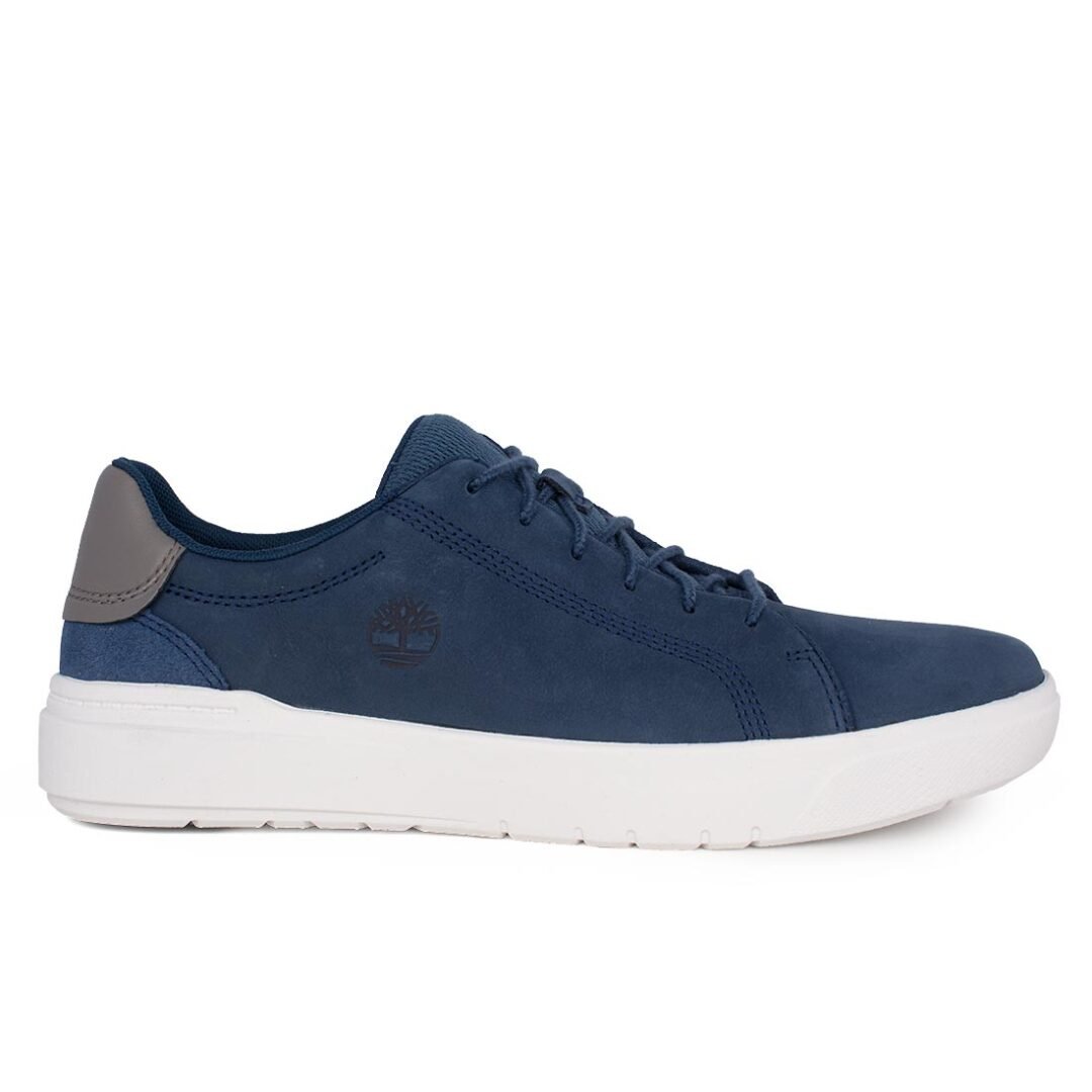 TIMBERLAND ΑΝΔΡΙΚΑ ΔΕΡΜΑΤΙΝΑ SNEAKERS SENECA BAY LOW DARK BLUE NUBUCK