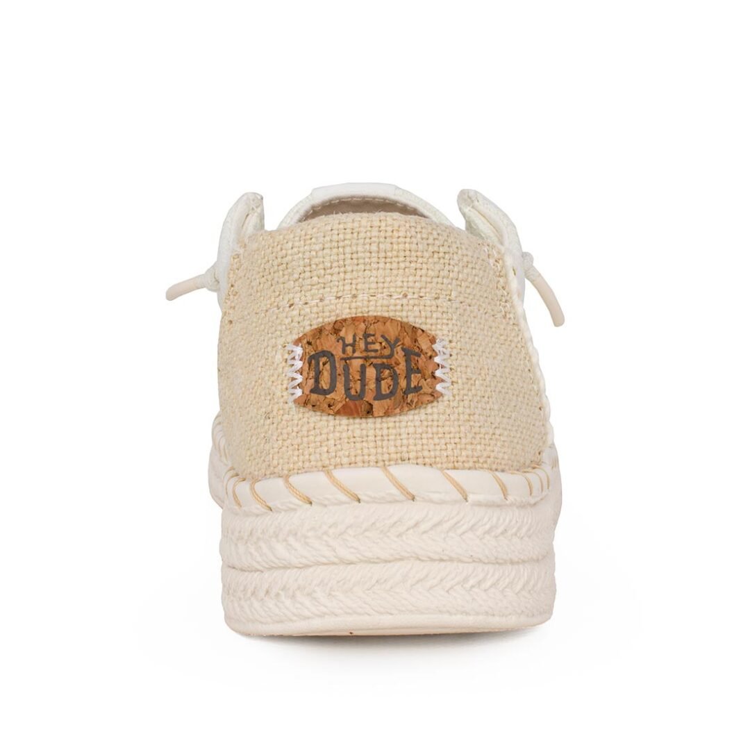 HEY DUDE ΓΥΝΑΙΚΕΙΑ ΠΑΝΙΝΑ ΜΟΚΑΣΙΝΙΑ WENDY ESPADRILLE WOVEN WHITE - Image 4