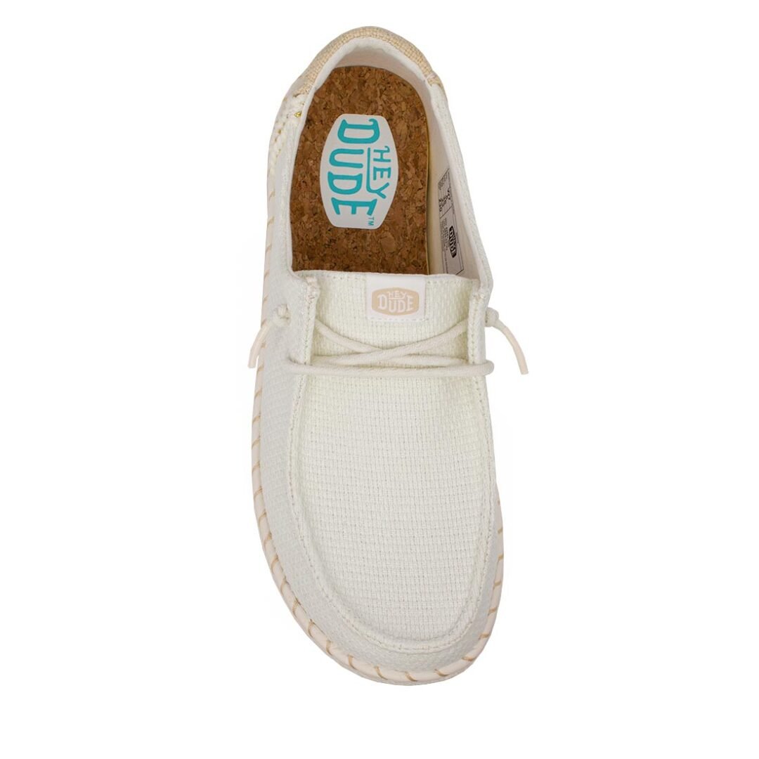 HEY DUDE ΓΥΝΑΙΚΕΙΑ ΠΑΝΙΝΑ ΜΟΚΑΣΙΝΙΑ WENDY ESPADRILLE WOVEN WHITE - Image 6