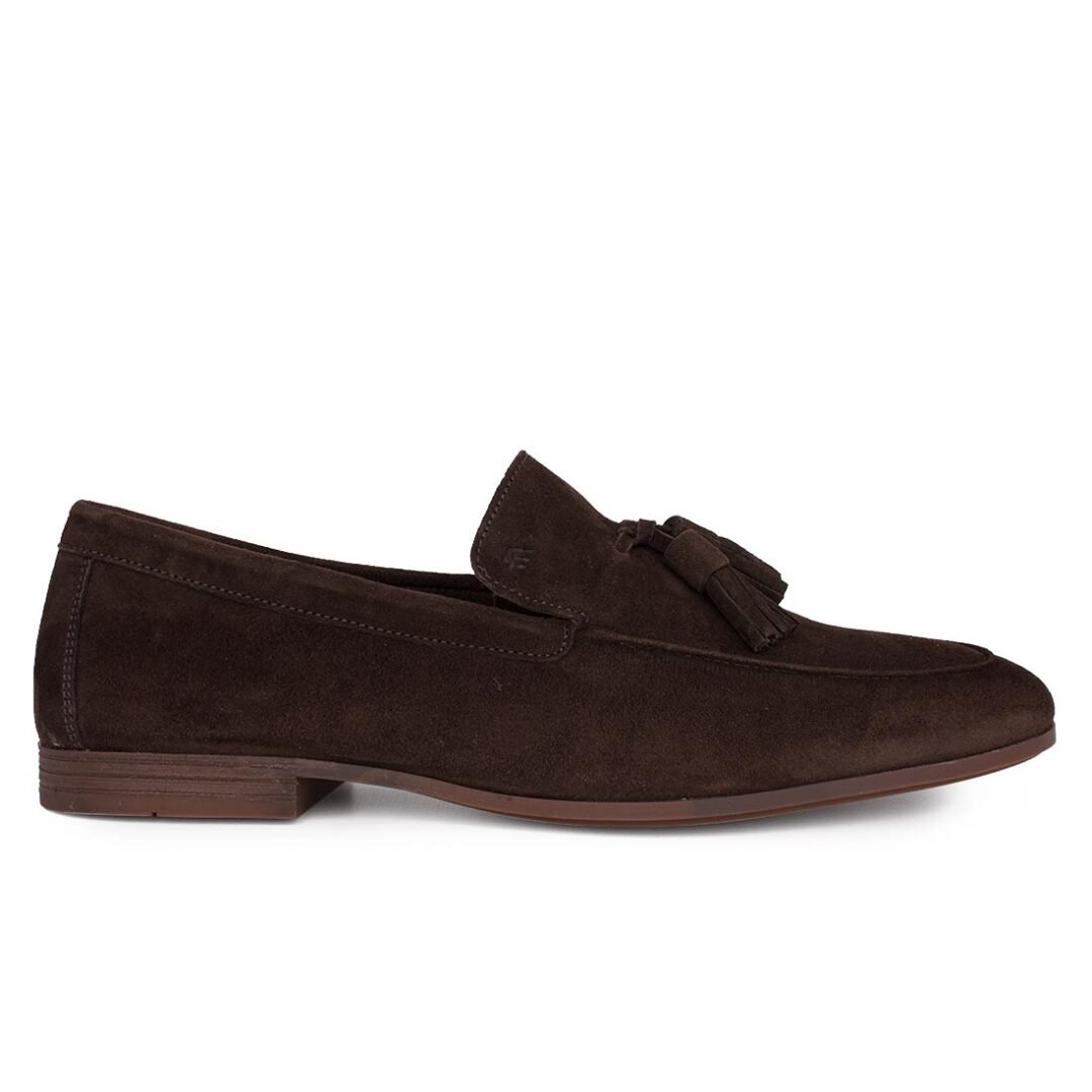 FRAU ΑΝΔΡΙΚΑ ΔΕΡΜΑΤΙΝΑ LOAFERS 34D4 13943 CACAO SUEDE