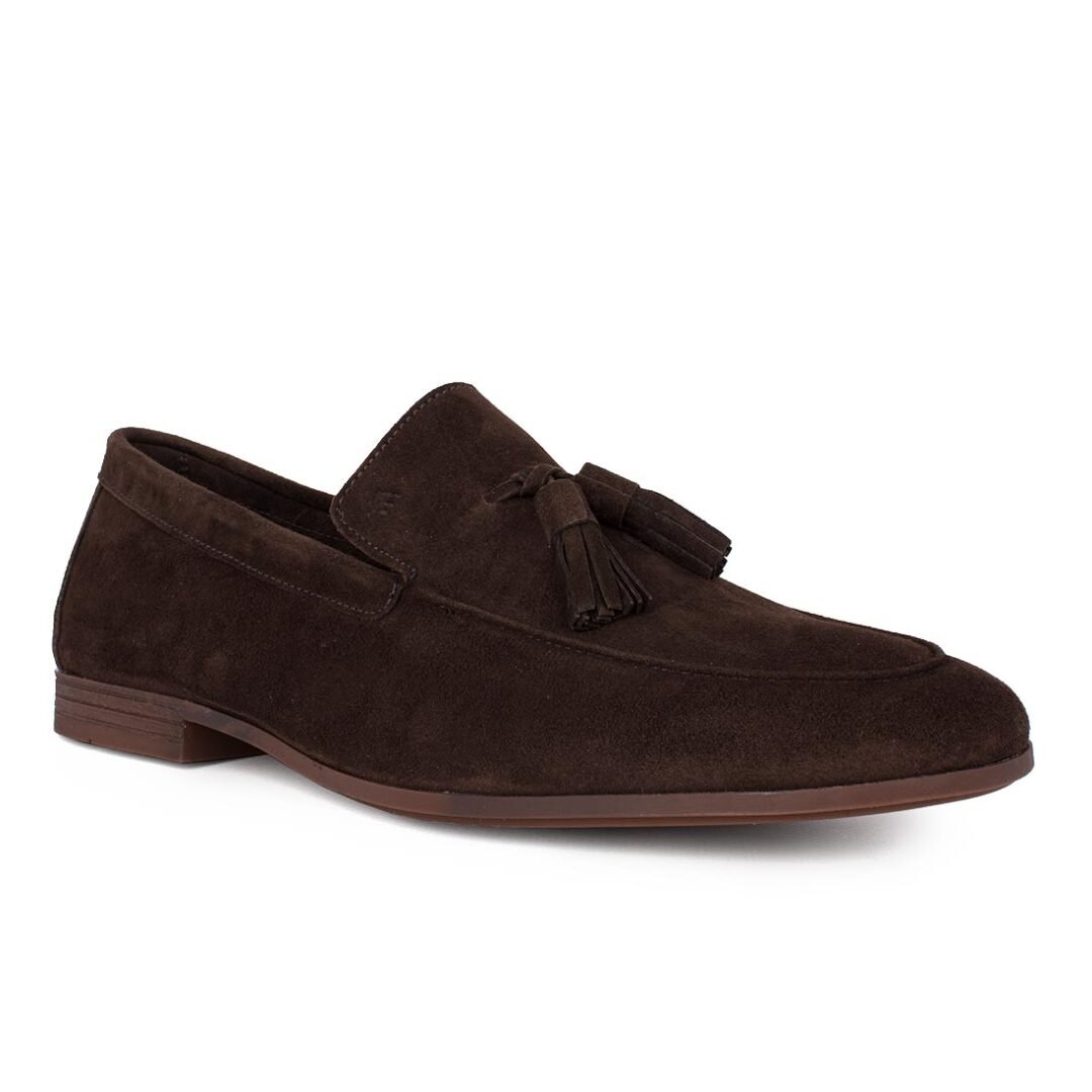 FRAU ΑΝΔΡΙΚΑ ΔΕΡΜΑΤΙΝΑ LOAFERS 34D4 13943 CACAO SUEDE - Image 2