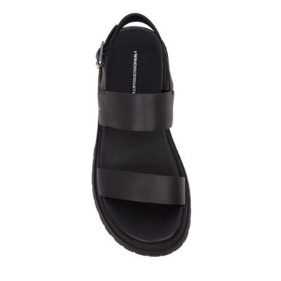 WINDSOR SMITH ΓΥΝΑΙΚΕΙΑ ΔΕΡΜΑΤΙΝΑ ΣΠΟΡ ΠΕΔΙΛΑ LOYALTY BLACK - Image 6