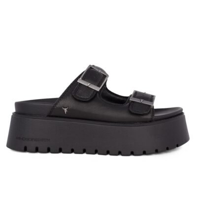 WINDSOR SMITH ΓΥΝΑΙΚΕΙΕΣ ΔΕΡΜΑΤΙΝΕΣ ΣΠΟΡ ΠΑΝΤΟΦΛΕΣ TWILIGHT BLACK