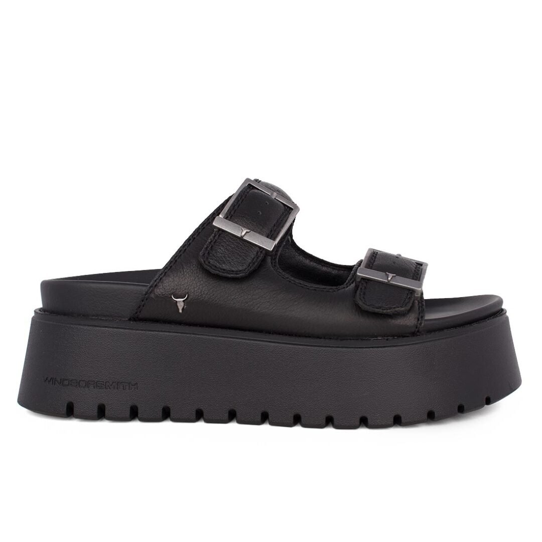 WINDSOR SMITH ΓΥΝΑΙΚΕΙΕΣ ΔΕΡΜΑΤΙΝΕΣ ΣΠΟΡ ΠΑΝΤΟΦΛΕΣ TWILIGHT BLACK