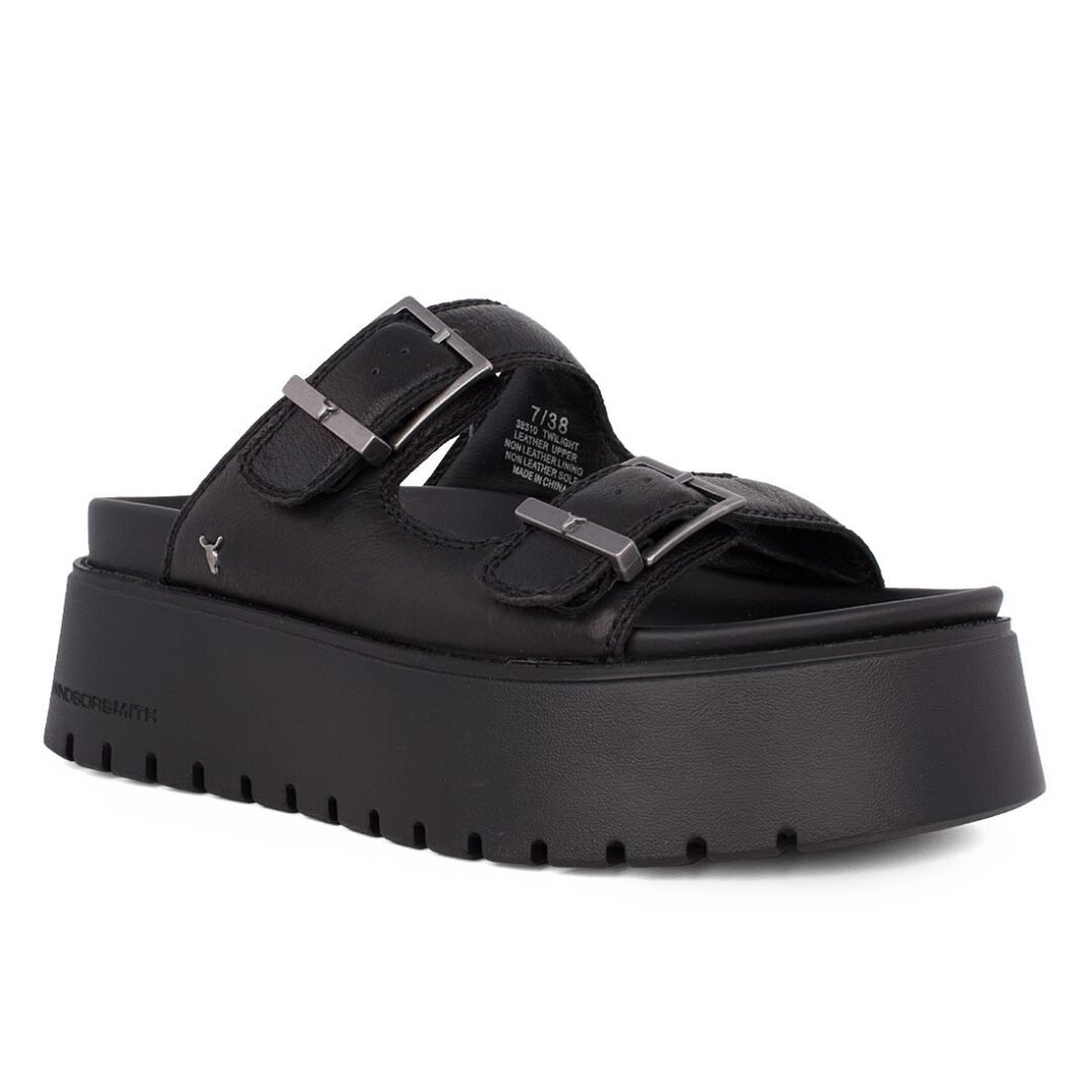 WINDSOR SMITH ΓΥΝΑΙΚΕΙΕΣ ΔΕΡΜΑΤΙΝΕΣ ΣΠΟΡ ΠΑΝΤΟΦΛΕΣ TWILIGHT BLACK - Image 2