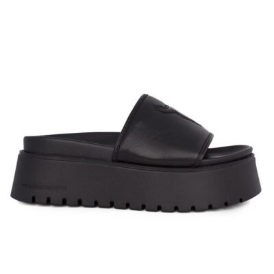 WINDSOR SMITH ΓΥΝΑΙΚΕΙΕΣ ΔΕΡΜΑΤΙΝΕΣ ΣΠΟΡ ΠΑΝΤΟΦΛΕΣ TREATS BLACK