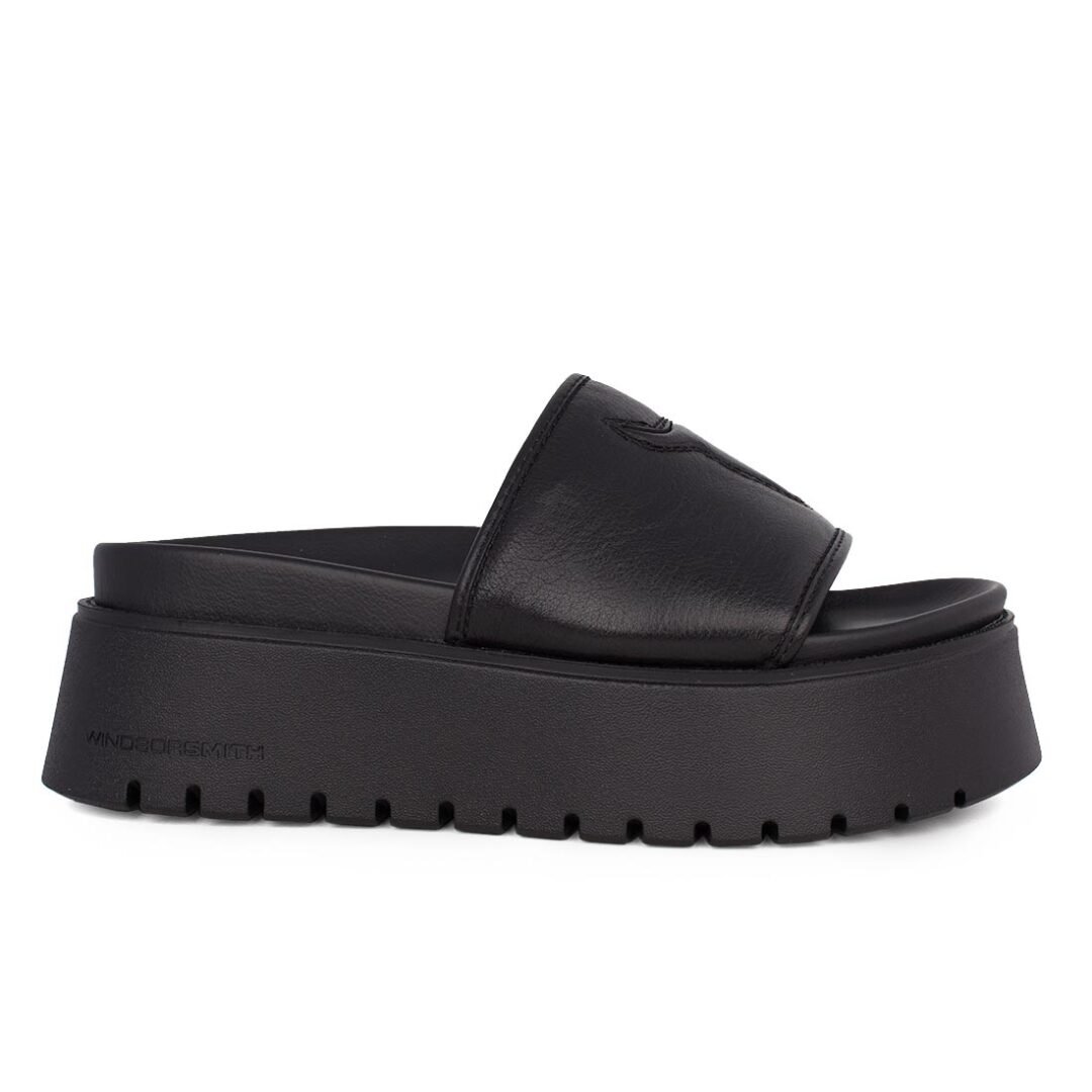 WINDSOR SMITH ΓΥΝΑΙΚΕΙΕΣ ΔΕΡΜΑΤΙΝΕΣ ΣΠΟΡ ΠΑΝΤΟΦΛΕΣ TREATS BLACK