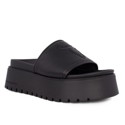 WINDSOR SMITH ΓΥΝΑΙΚΕΙΕΣ ΔΕΡΜΑΤΙΝΕΣ ΣΠΟΡ ΠΑΝΤΟΦΛΕΣ TREATS BLACK - Image 2