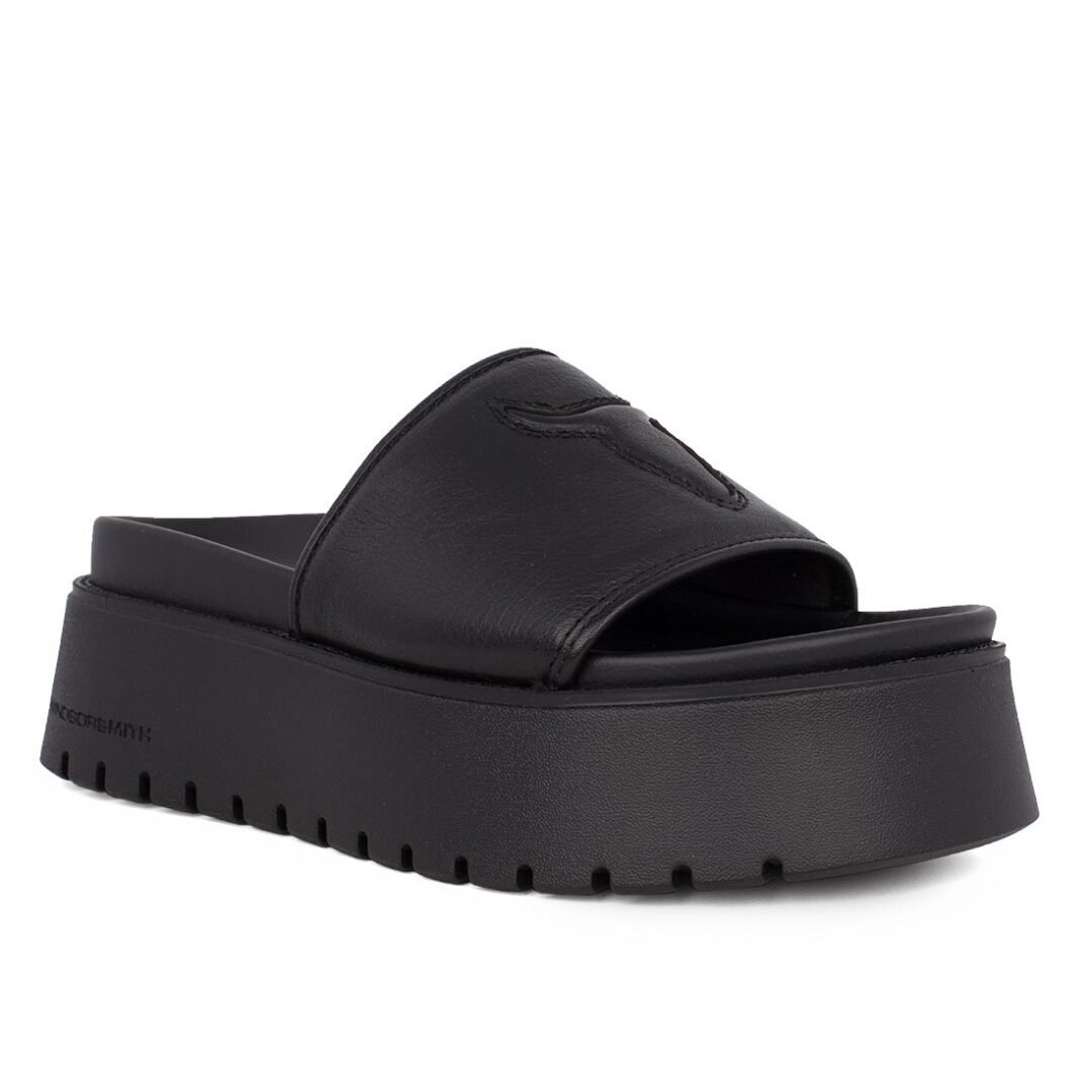 WINDSOR SMITH ΓΥΝΑΙΚΕΙΕΣ ΔΕΡΜΑΤΙΝΕΣ ΣΠΟΡ ΠΑΝΤΟΦΛΕΣ TREATS BLACK - Image 2